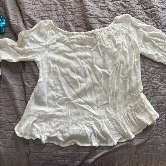 Sancuary lightweight gauze White Women's flutter Top - Picture 4 of 7